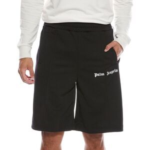 Palm Angels Mens  Classic Track Short, Black